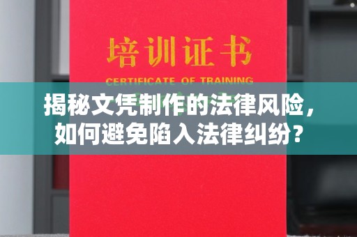 扎兰屯揭秘文凭制作的法律风险，如何避免陷入法律纠纷？